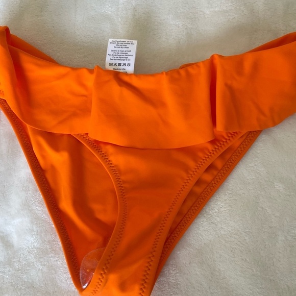 Milly Orange Ruffle Swim Bottom - Picture 3 of 8